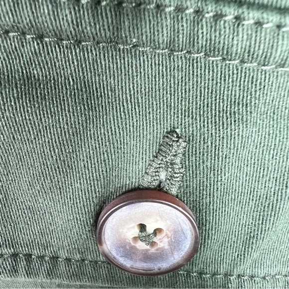 SANCTUARY Olive Green Military Inspired Cotton Utility Jacket Size Medium - Picture 4 of 7